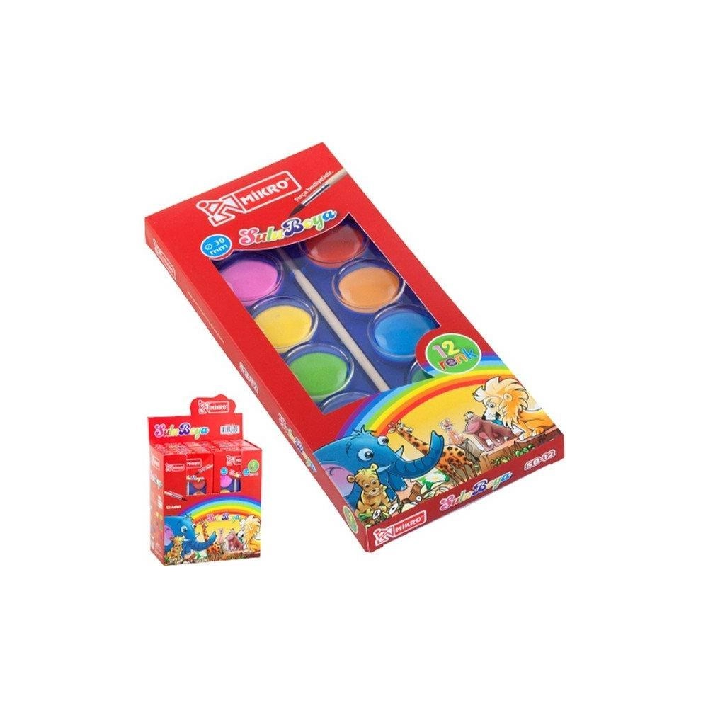Mikro Sulu Boya 12 Renk