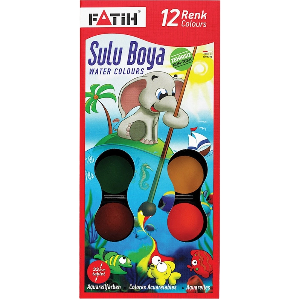 Fatih Sulu Boya K-12 King Size 12 Renk