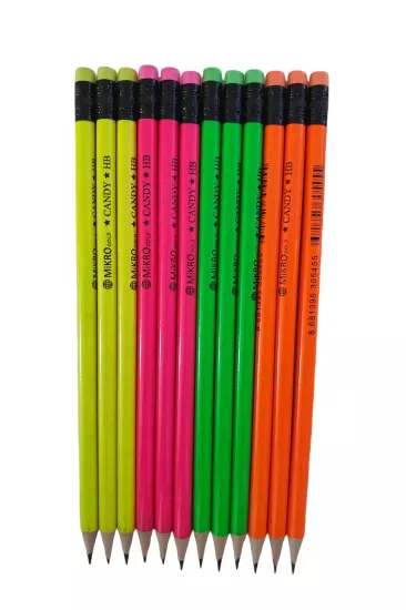 MİKRO METALİK SİLGİLİ 12’Lİ KURŞUN KALEM