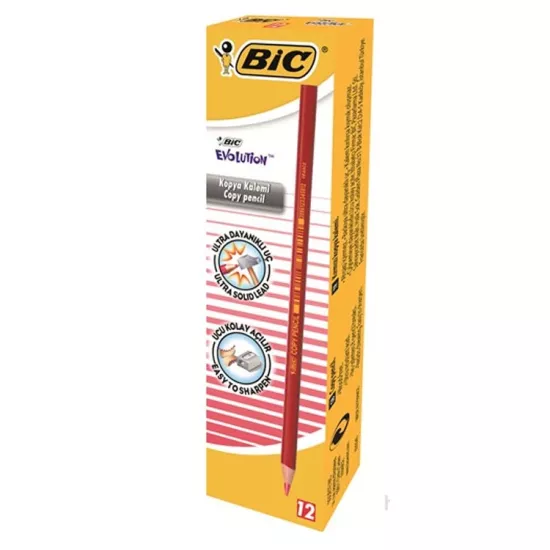 BİC EVOLUTİON 12’Lİ KIRMIZI KOPYA KALEMİ