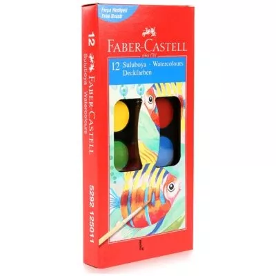 Faber-Castell Suluboya 12 Renk Küçük Boy